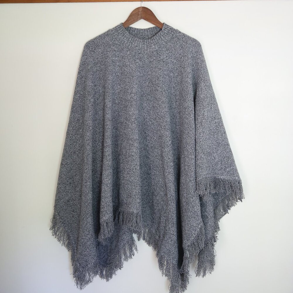 Hanes poncho navy knit color